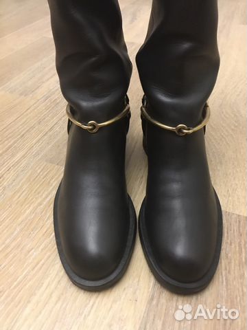Сапоги кожаные Gucci