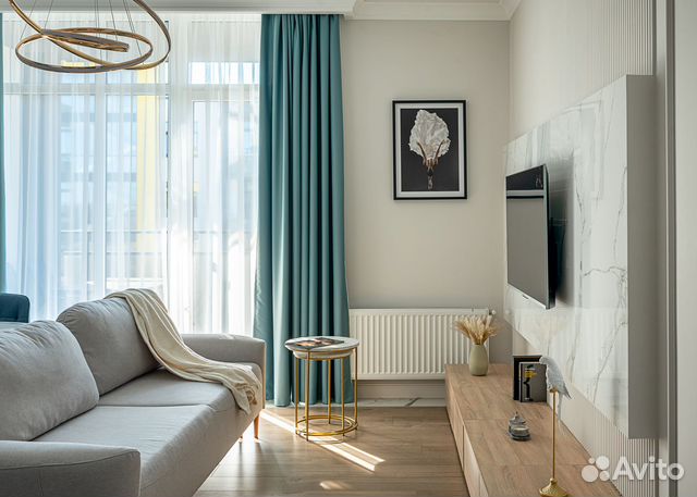 

1-к. квартира, 60 м², 2 кровати