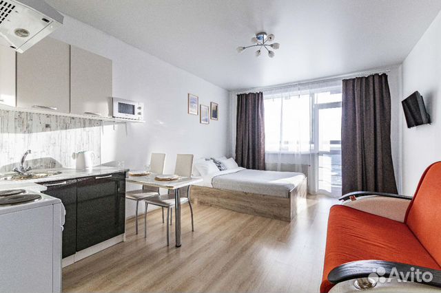 

Квартира-студия, 36 м², 2 кровати