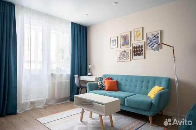 

1-к. квартира, 45 м², 2 кровати