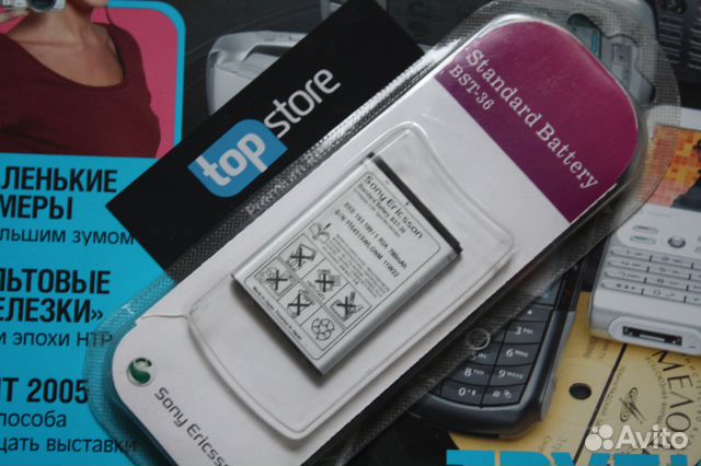 Оригинальный аккумулятор Sony Ericsson BST-36 Оригинальный аккумулятор Sony Ericsson BST-36
