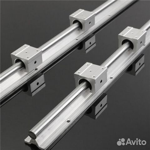 Круглые направляющие на опоре и каретки SBR