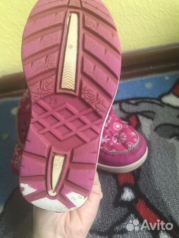Сапоги зимние на девочку 25 р