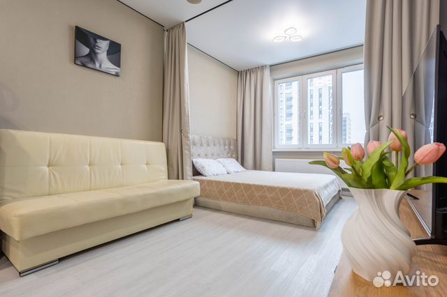 

Квартира-студия, 29 м², 2 кровати