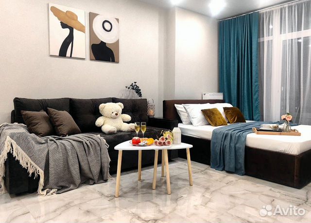

1-к. квартира, 45 м², 3 кровати