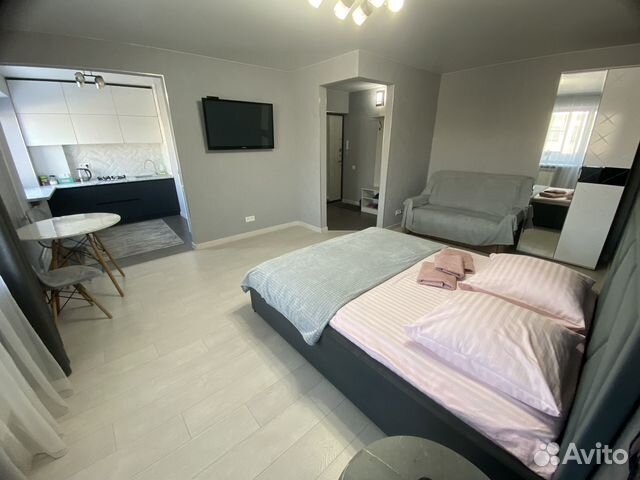 

Квартира-студия, 36 м², 2 кровати