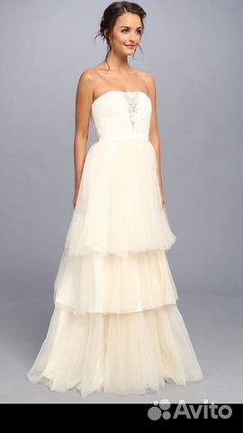 Свадебное фирменное платье Badgley Mischka новое