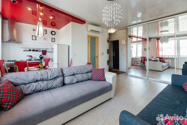 

1-к. квартира, 46 м², 3 кровати
