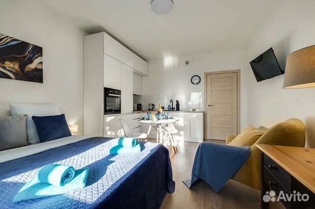 

Квартира-студия, 32 м², 2 кровати