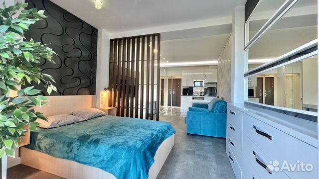 

Квартира-студия, 36 м², 2 кровати