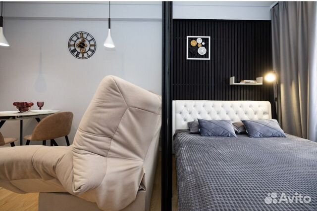 

Квартира-студия, 28 м², 2 кровати