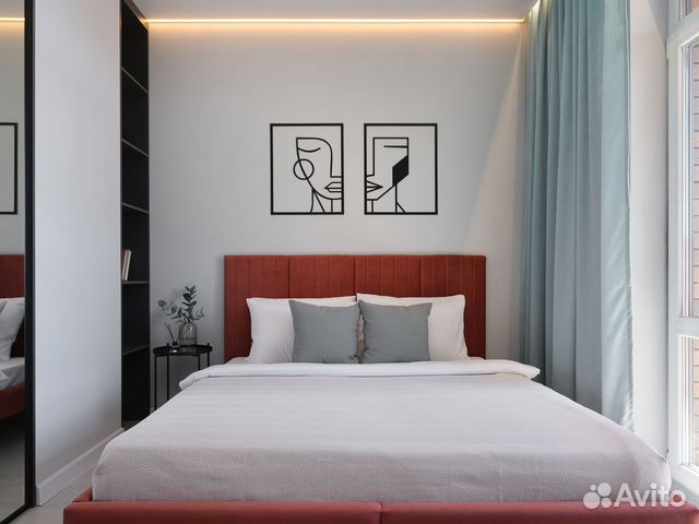 

1-к. квартира, 33 м², 2 кровати