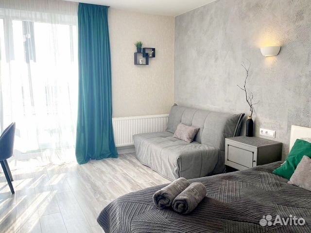 

Квартира-студия, 29 м², 2 кровати