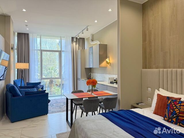 

Квартира-студия, 38 м², 3 кровати