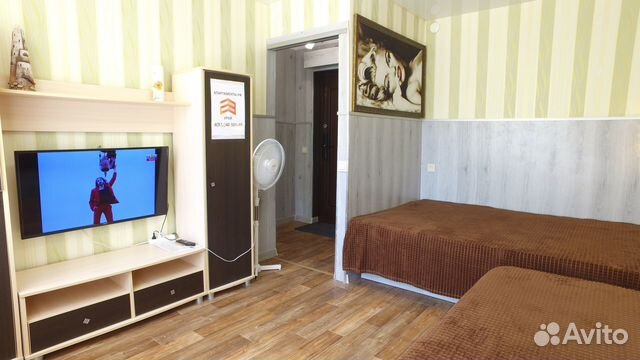 

1-к. квартира, 25 м², 2 кровати