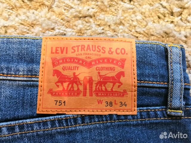 Джинсы Levis 751 W38 L34 Джинсы Levis 751 W38 L34