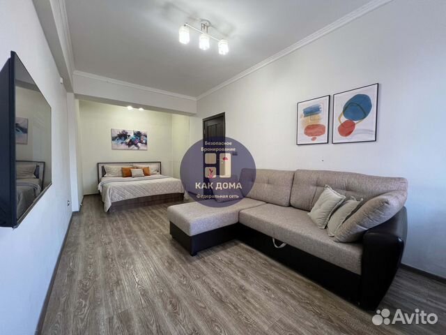 

1-к. квартира, 44 м², 2 кровати