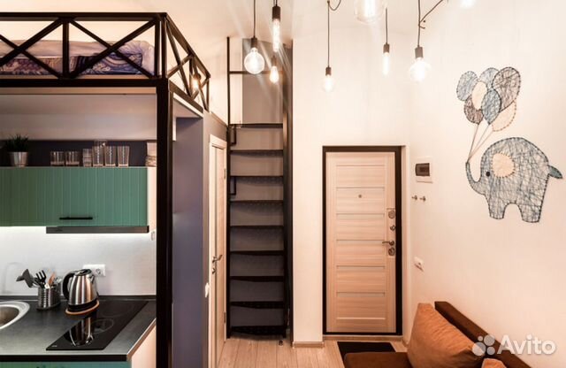 

Квартира-студия, 15 м², 2 кровати