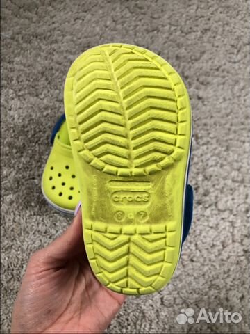 Crocs детские желтые, размер 6-7 (23-24)