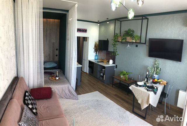 

Квартира-студия, 36 м², 2 кровати