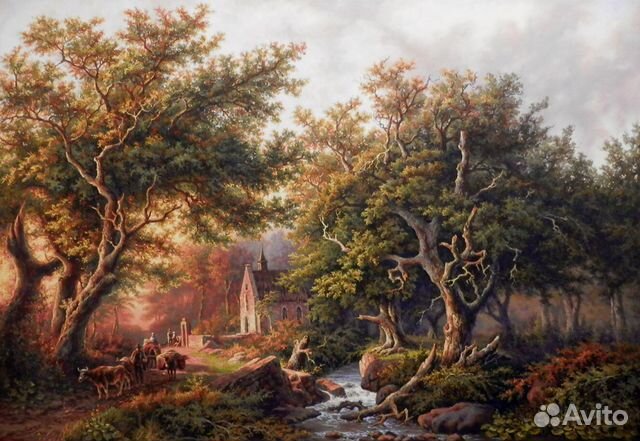 Часовня. Голландский пейзаж холст,масло