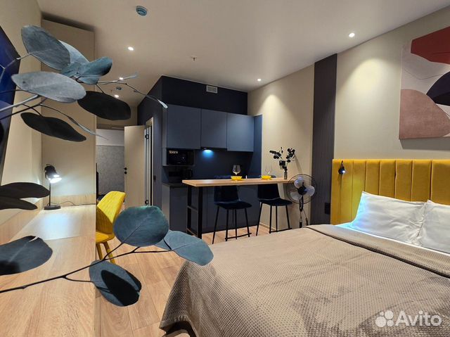 

Квартира-студия, 30 м², 1 кровать