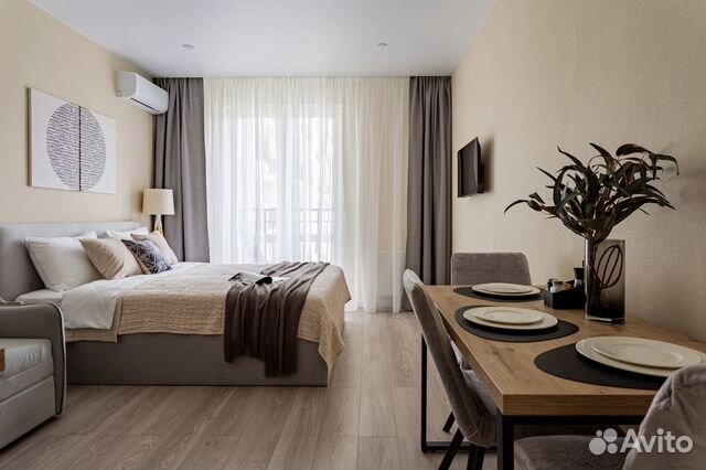 

Квартира-студия, 28 м², 3 кровати