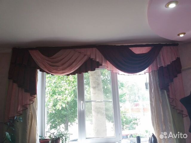 Комплект занавесок с ламбрекеном