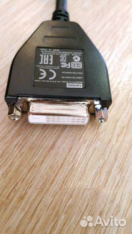 Кабель Lenovo DisplayPort to Single-Link DVI-D Mon Кабель Lenovo DisplayPort to Single-Link DVI-D Mon
