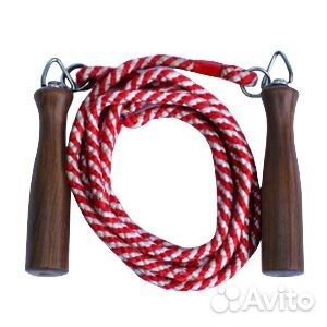 Скакалка деревянные ручки, пружина, дл. 5м: Скакалка деревянные ручки, пружина, дл. 5м: