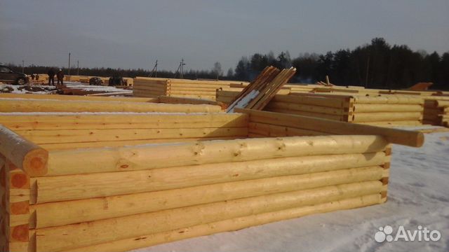 Сруб 4х6+3 с открытой террасой рубка в лапу