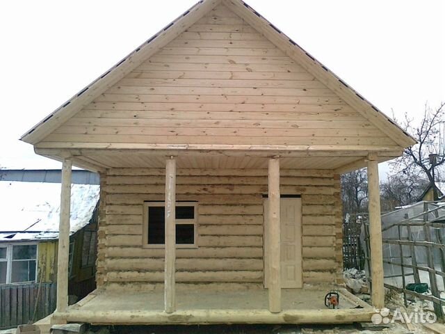 Сруб 6x7+ 2 Двускатная крыша. Мансарда