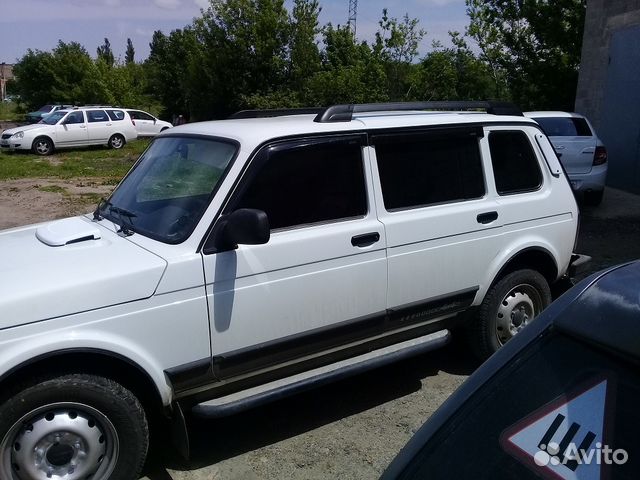 Рейлинги на крышу Нива 2131 длинная, черные