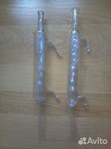 Холодильник стеклянный (дистиллятор лабораторный)