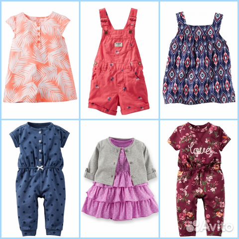 Комбинезоны, туники новые Carters и OshKosh Комбинезоны, туники новые Carters и OshKosh