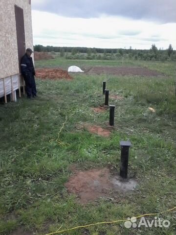 Винтовые сваи.Монтаж