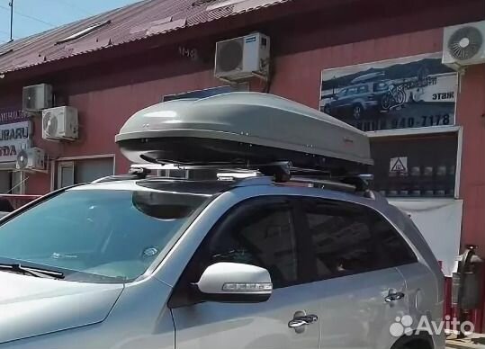 Аэродинамический автобокс на крышу автомобиля