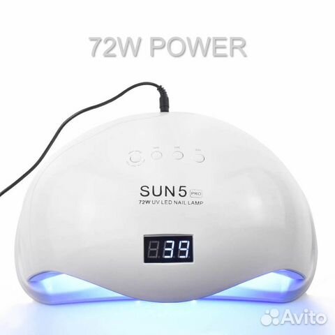Лампа SUN 5 PRO UV/LED, 72W