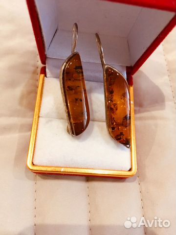 Серьги из янтаря Серьги из янтаря