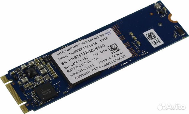 SSD диск Intel Optane Memory 16 Гб mempek1W016GA