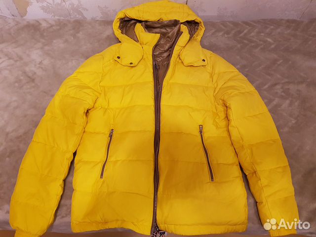 Пуховая куртка желтая Пуховая куртка желтая