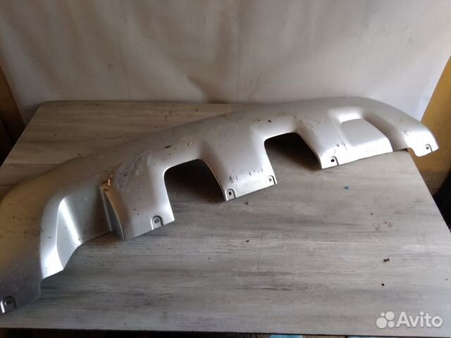 Рено Дастер накладка заднего бампера