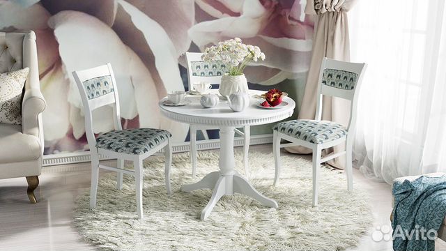 Столы обеденные раздвижные и стулья из нат.дерева