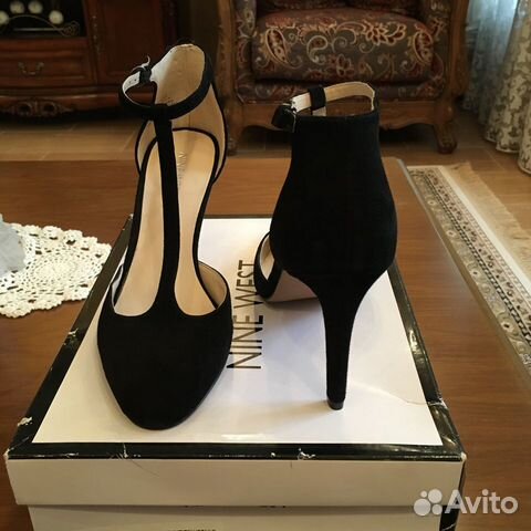 Туфли замшевые нов Nine West р. 38.5