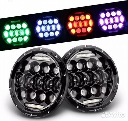 Светодиодные LED фары на Нива УАЗ Светодиодные LED фары на Нива УАЗ