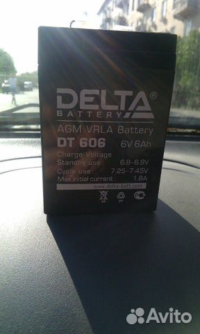 Аккумулятор 6вольт 6 ампер для детского мотоцикла