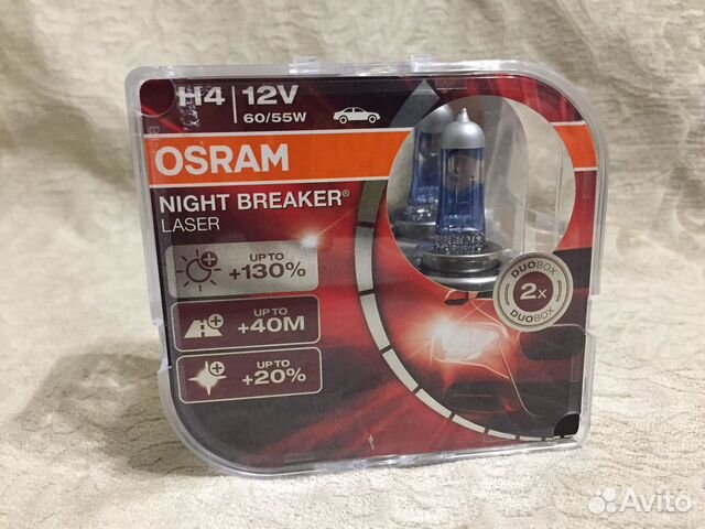 Osram h4 p43t night breaker laser