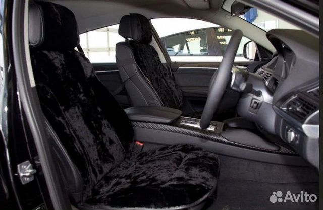 Меховые накидки на весь салон из 5 шт. (комплект)