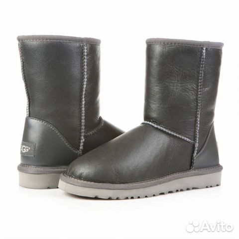 UGG Australia серые цвет Metallic Grey новые угги UGG Australia серые цвет Metallic Grey новые угги