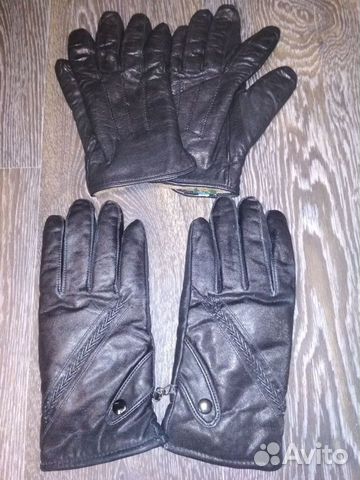 Кожанные перчатки б/у